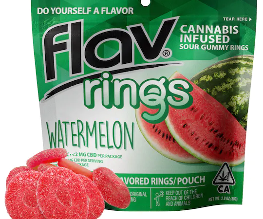 Flav Watermelon Rings - 1000 mg