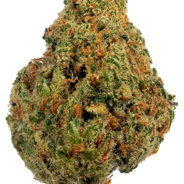 Blackjack are tightly packed with a mix of crystal-coated and slightly darker areas, emphasizing the strain's potent and visually appealing characteristics